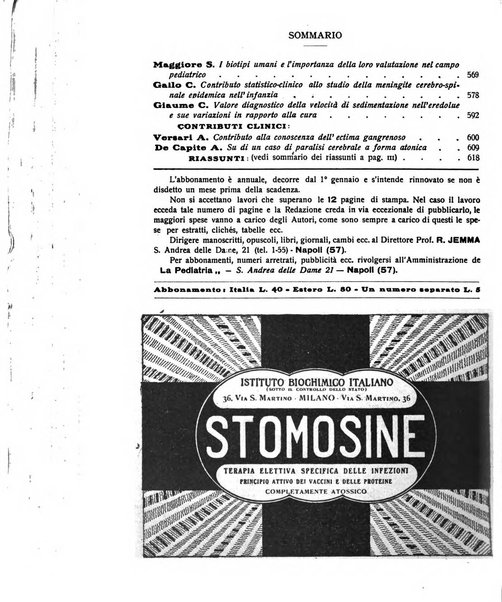 La pediatria periodico mensile indirizzato al progresso degli studi sulle malattie dei bambini