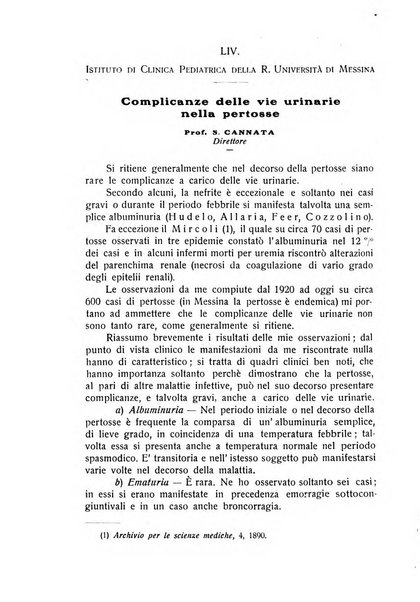 La pediatria periodico mensile indirizzato al progresso degli studi sulle malattie dei bambini