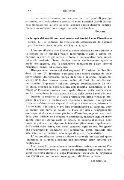 La pediatria periodico mensile indirizzato al progresso degli studi sulle malattie dei bambini