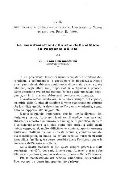 La pediatria periodico mensile indirizzato al progresso degli studi sulle malattie dei bambini