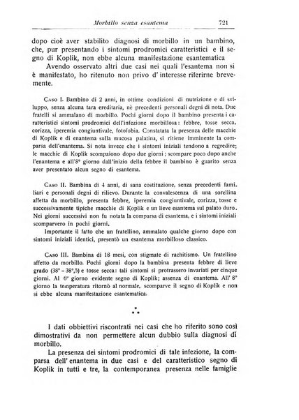 La pediatria periodico mensile indirizzato al progresso degli studi sulle malattie dei bambini