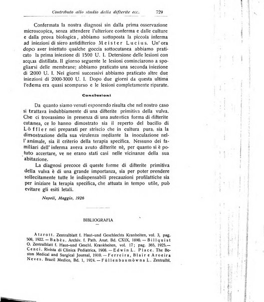 La pediatria periodico mensile indirizzato al progresso degli studi sulle malattie dei bambini