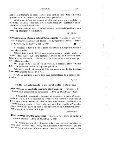 La pediatria periodico mensile indirizzato al progresso degli studi sulle malattie dei bambini