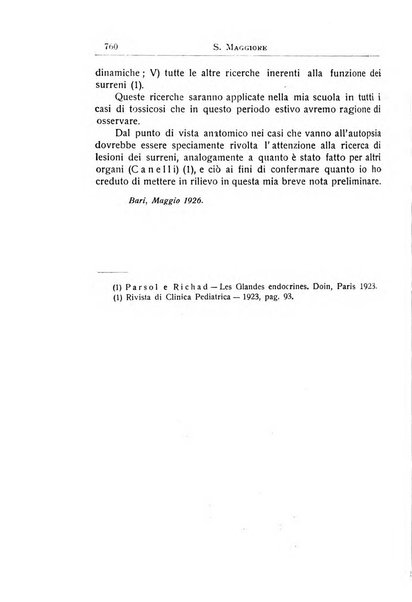 La pediatria periodico mensile indirizzato al progresso degli studi sulle malattie dei bambini