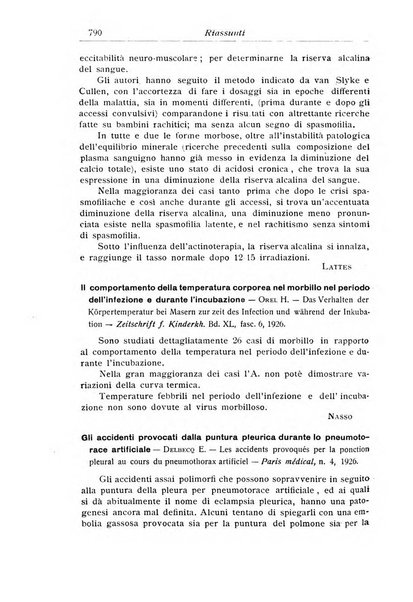 La pediatria periodico mensile indirizzato al progresso degli studi sulle malattie dei bambini