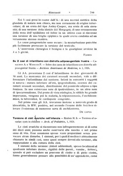 La pediatria periodico mensile indirizzato al progresso degli studi sulle malattie dei bambini