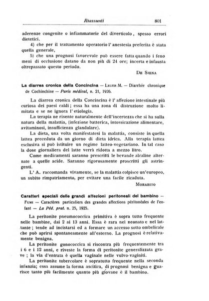 La pediatria periodico mensile indirizzato al progresso degli studi sulle malattie dei bambini