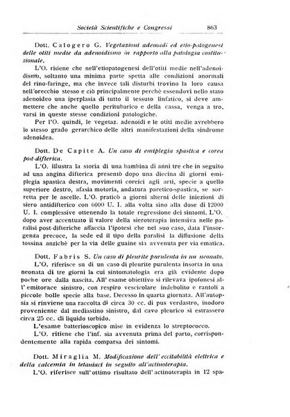 La pediatria periodico mensile indirizzato al progresso degli studi sulle malattie dei bambini