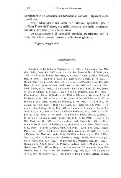 La pediatria periodico mensile indirizzato al progresso degli studi sulle malattie dei bambini