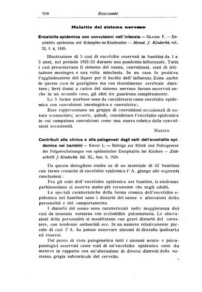 La pediatria periodico mensile indirizzato al progresso degli studi sulle malattie dei bambini