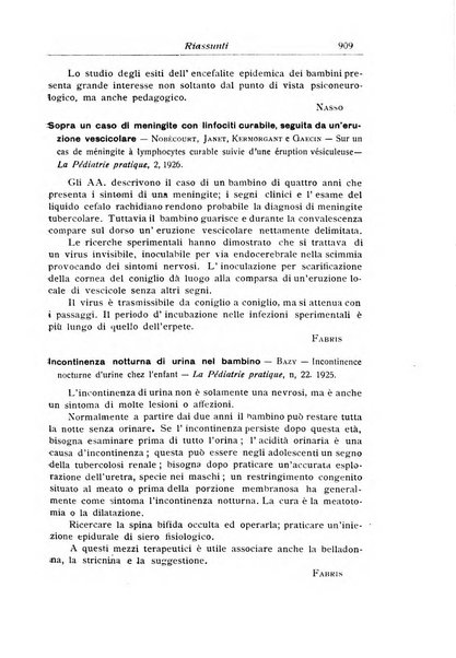 La pediatria periodico mensile indirizzato al progresso degli studi sulle malattie dei bambini