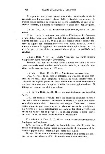 La pediatria periodico mensile indirizzato al progresso degli studi sulle malattie dei bambini