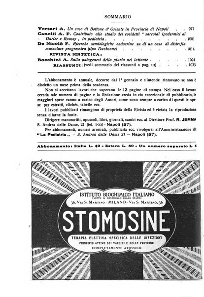 La pediatria periodico mensile indirizzato al progresso degli studi sulle malattie dei bambini