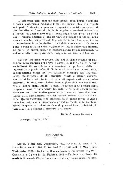 La pediatria periodico mensile indirizzato al progresso degli studi sulle malattie dei bambini