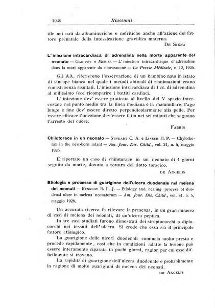 La pediatria periodico mensile indirizzato al progresso degli studi sulle malattie dei bambini