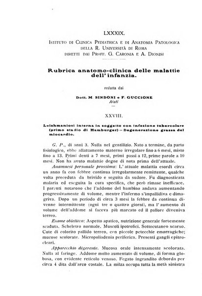 La pediatria periodico mensile indirizzato al progresso degli studi sulle malattie dei bambini