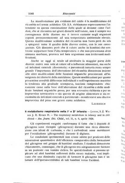 La pediatria periodico mensile indirizzato al progresso degli studi sulle malattie dei bambini