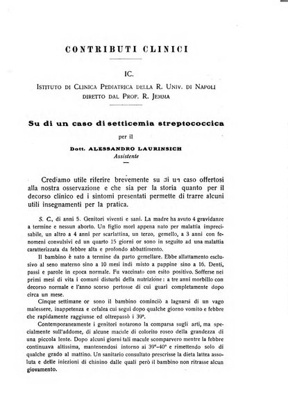 La pediatria periodico mensile indirizzato al progresso degli studi sulle malattie dei bambini