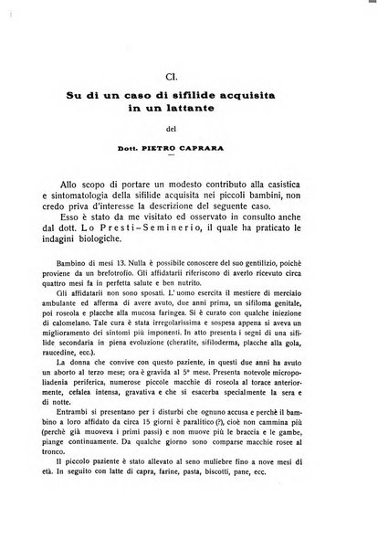 La pediatria periodico mensile indirizzato al progresso degli studi sulle malattie dei bambini