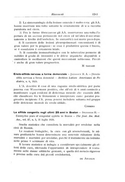 La pediatria periodico mensile indirizzato al progresso degli studi sulle malattie dei bambini