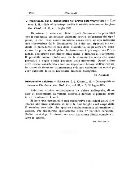 La pediatria periodico mensile indirizzato al progresso degli studi sulle malattie dei bambini