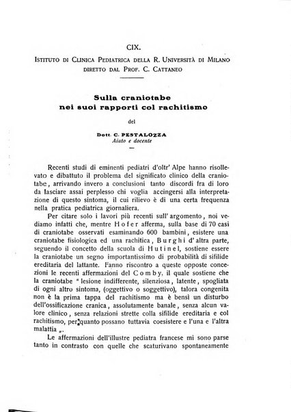 La pediatria periodico mensile indirizzato al progresso degli studi sulle malattie dei bambini