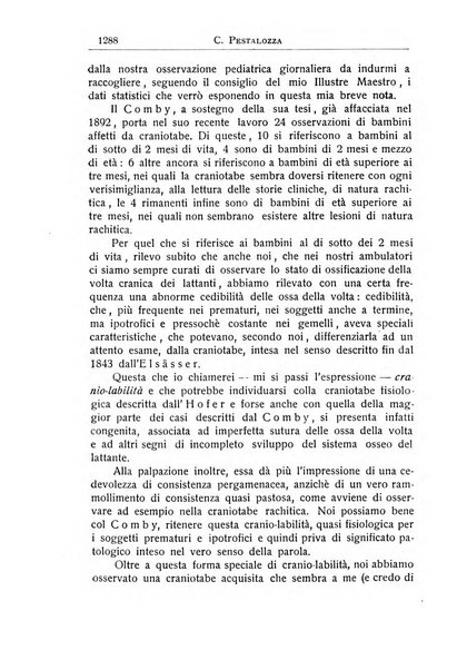 La pediatria periodico mensile indirizzato al progresso degli studi sulle malattie dei bambini