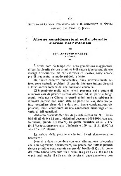 La pediatria periodico mensile indirizzato al progresso degli studi sulle malattie dei bambini