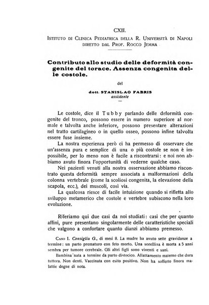 La pediatria periodico mensile indirizzato al progresso degli studi sulle malattie dei bambini