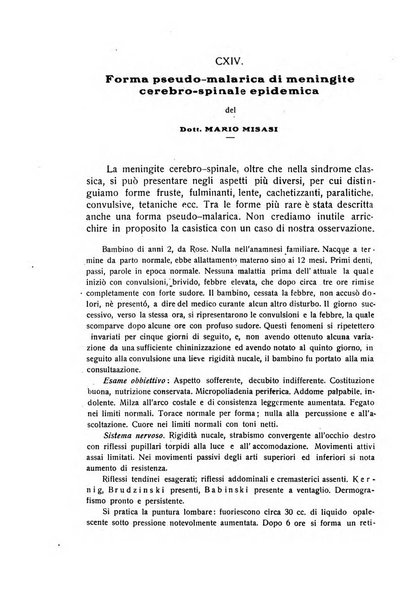 La pediatria periodico mensile indirizzato al progresso degli studi sulle malattie dei bambini