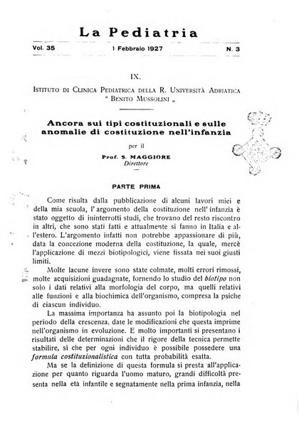 La pediatria periodico mensile indirizzato al progresso degli studi sulle malattie dei bambini