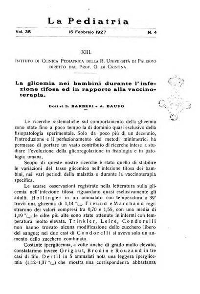 La pediatria periodico mensile indirizzato al progresso degli studi sulle malattie dei bambini