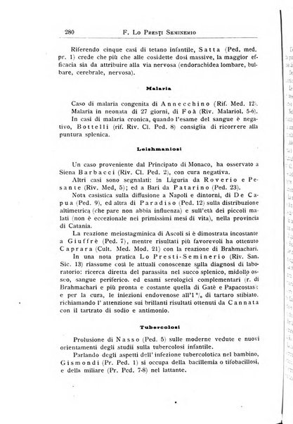 La pediatria periodico mensile indirizzato al progresso degli studi sulle malattie dei bambini