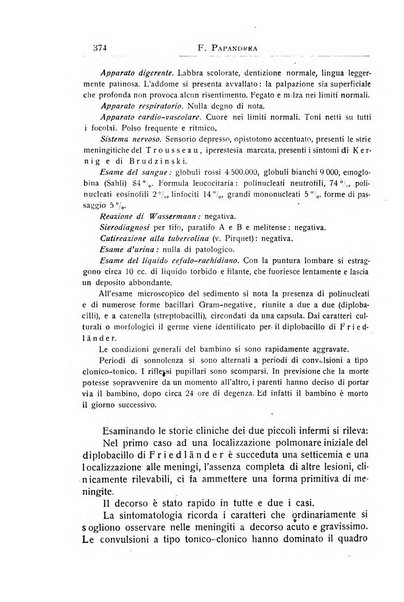 La pediatria periodico mensile indirizzato al progresso degli studi sulle malattie dei bambini