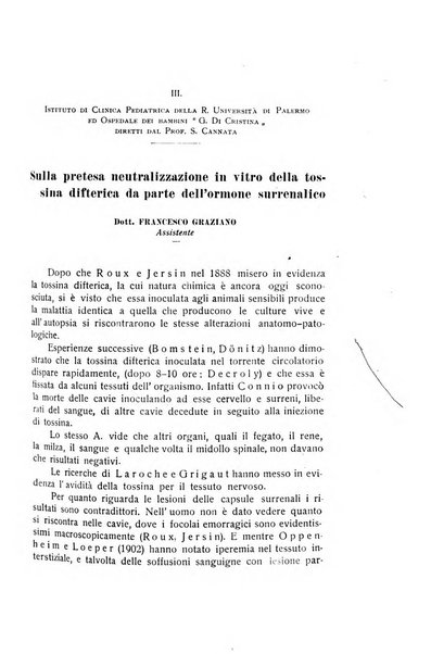 La pediatria periodico mensile indirizzato al progresso degli studi sulle malattie dei bambini