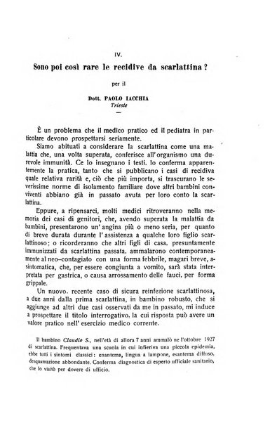 La pediatria periodico mensile indirizzato al progresso degli studi sulle malattie dei bambini