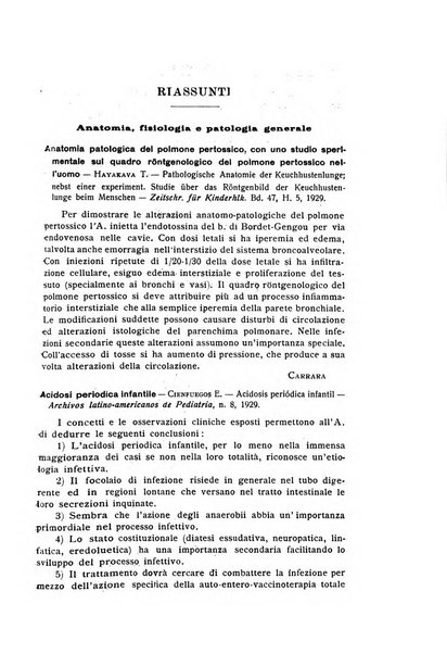 La pediatria periodico mensile indirizzato al progresso degli studi sulle malattie dei bambini