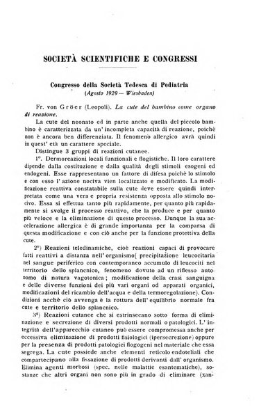 La pediatria periodico mensile indirizzato al progresso degli studi sulle malattie dei bambini