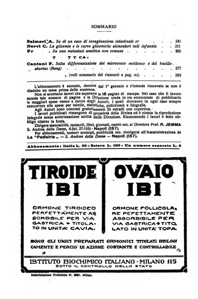 La pediatria periodico mensile indirizzato al progresso degli studi sulle malattie dei bambini