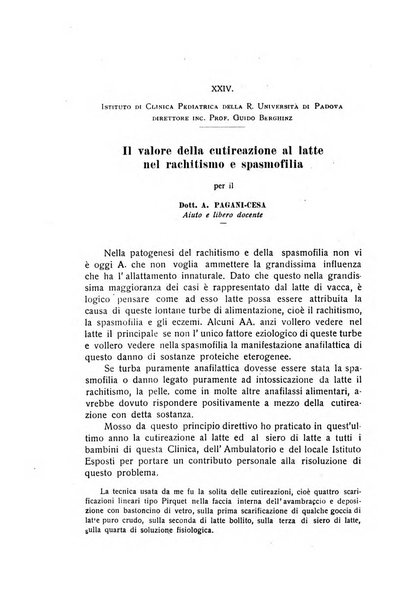 La pediatria periodico mensile indirizzato al progresso degli studi sulle malattie dei bambini