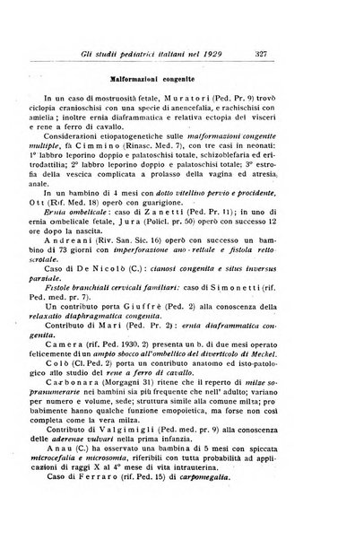 La pediatria periodico mensile indirizzato al progresso degli studi sulle malattie dei bambini