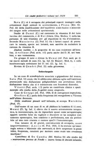 La pediatria periodico mensile indirizzato al progresso degli studi sulle malattie dei bambini