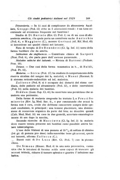 La pediatria periodico mensile indirizzato al progresso degli studi sulle malattie dei bambini