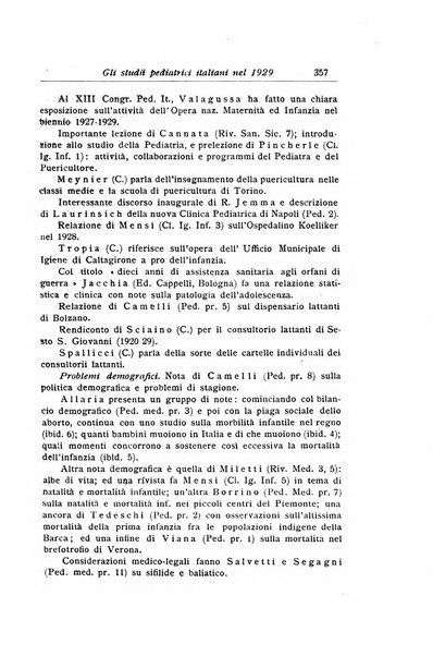 La pediatria periodico mensile indirizzato al progresso degli studi sulle malattie dei bambini