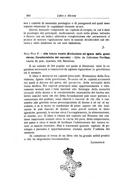 La pediatria periodico mensile indirizzato al progresso degli studi sulle malattie dei bambini