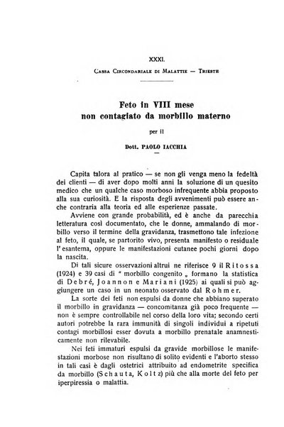 La pediatria periodico mensile indirizzato al progresso degli studi sulle malattie dei bambini