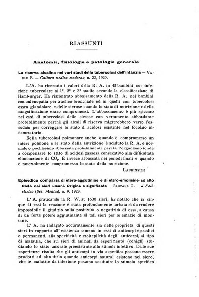 La pediatria periodico mensile indirizzato al progresso degli studi sulle malattie dei bambini