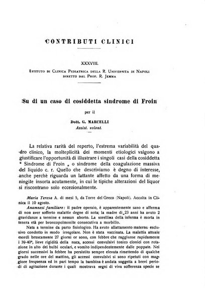 La pediatria periodico mensile indirizzato al progresso degli studi sulle malattie dei bambini