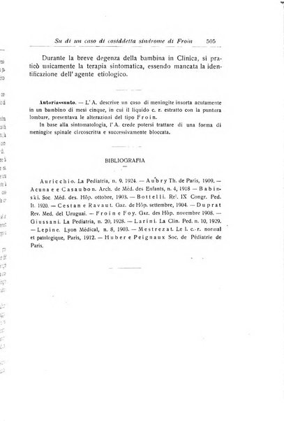 La pediatria periodico mensile indirizzato al progresso degli studi sulle malattie dei bambini