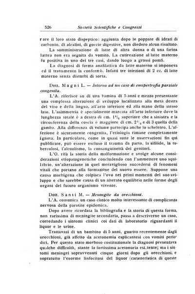 La pediatria periodico mensile indirizzato al progresso degli studi sulle malattie dei bambini